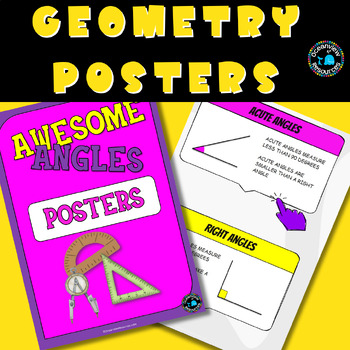 Preview of ANGLE Anchor Charts- Posters to support the teaching of angles