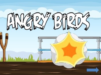 Preview of ANGRY BIRDS: ESL PPT GAME :Great for Distance Learning+ online!