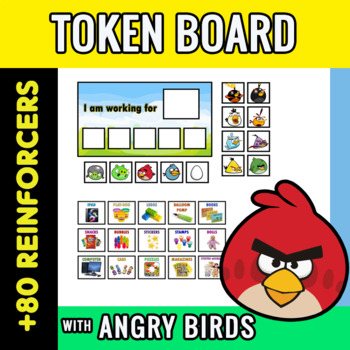 Preview of ANGRY BIRDS Token Board + 90 reinforcers