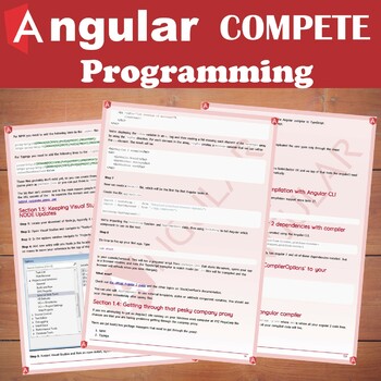 Preview of ANGULAR programming complete Curriculum for programming and computer science