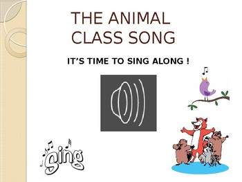 Preview of ANIMAL CLASSIFICATION LESSON (with sing-along song)