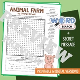 ANIMAL FARM Word Search Puzzle George Orwell Novel Book Re