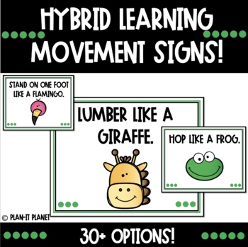 Preview of ANIMAL Movement/Brain Break Signs!