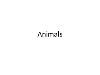 Preview of ANIMAL POWERPOINT - I use it with PECS