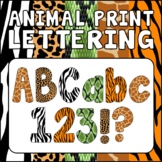 ANIMAL PRINT LETTERS AND NUMBERS