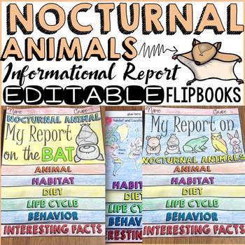 Preview of ANIMAL REPORT: NOCTURNAL ANIMALS: INFORMATIONAL REPORTS: RESEARCH TEMPLATES