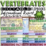 ANIMAL REPORT: VERTEBRATES: INFORMATIONAL REPORTS: RESEARC