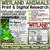 WETLANDS ANIMALS RESEARCH TEMPLATES: PRINT & DIGITAL- GOOG