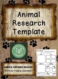 ANIMAL RESEARCH TEMPLATE | Geography | Literacy | Science 