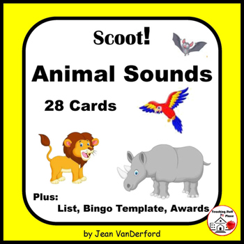 ANIMALS SOUNDS | 47 Animals | Fluency and Fun | 28 Task Cards | Gr. 2-3-4