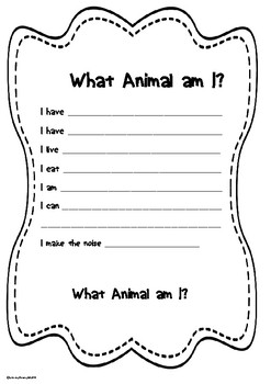 WHAT ANIMAL AM I? Write a Mystery Animal Poem by LearningthruEnglish