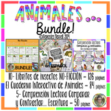 ANIMALES... Paquete de 3 Recursos en español Bundle!