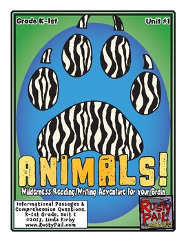 Preview of ANIMALS! Informational Passages & Comprehension Questions (Grades K-1st)