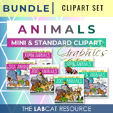 ANIMALS Standard and Mini Sets | Clipart Bundle