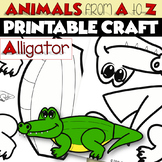 ANIMALS from A to Z Printable Craft Project | ALLIGATOR