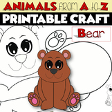 ANIMALS from A to Z Printable Craft Project | BEAR