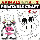 ANIMALS from A to Z Printable Craft Project | COW