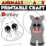 ANIMALS from A to Z Printable Craft Project | DONKEY