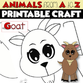 ANIMALS from A to Z Printable Craft Project | GOAT