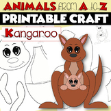 ANIMALS from A to Z Printable Craft Project | KANGAROO