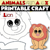 ANIMALS from A to Z Printable Craft Project | LION