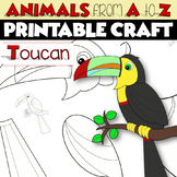 ANIMALS from A to Z Printable Craft Project | TOUCAN