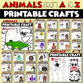 ANIMALS from A to Z  Printable Craft Projects BUNDLE