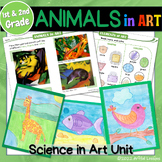 ANIMALS in ART Project - Science in Art Lessons - STEAM Ac