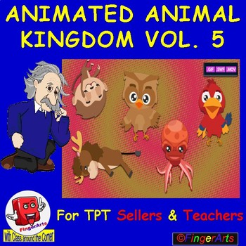 Preview of ANIMATED ANIMAL KINGDOM VOL 5 BY COMIC TOONS for TPT Sellers / Teachers