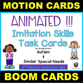 Preview of ANIMATED Motor Imitation Skills BOOM Cards - Set 2 (Distance Learning)