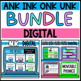 ANK INK ONK and UNK Digital Phonics BUNDLE Moveable and In