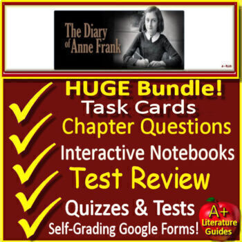 Anne Frank The Diary Of A Young Girl Novel Study Self Grading Google Forms