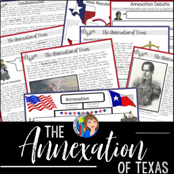 Preview of ANNEXATION OF TEXAS Readings and Cartoon Notes