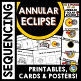 ANNULAR SOLAR ECLIPSE SEQUENCING CARDS ACTIVITY AND PRINTA