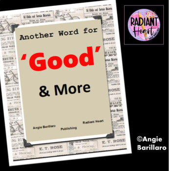 Preview of ANOTHER WORD FOR GOOD GRADES 6 TO 10