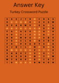 ANSWER KEY- Turkey Crossword Puzzle