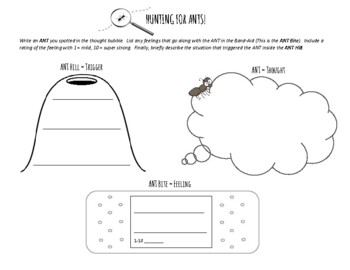 Preview of ANT Hunting Single Page Worksheet