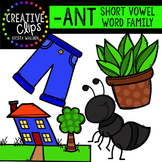 ANT Short A Word Family {Creative Clips Digital Clipart}