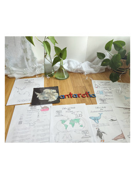 Preview of ANTARCTICA DIGITAL DOWNLOAD: Montessori Cultural Study Coloring and Activity Boo