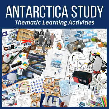 Preview of ANTARCTICA South Pole Continent Study Bundle | Expeditions, Penguins, Glaciers