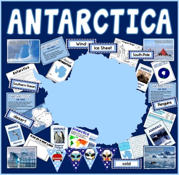 Preview of ANTARCTICA TEACHING RESOURCES - GEOGRAPHY, DISPLAY, INFO, WORLD, CONTINENT