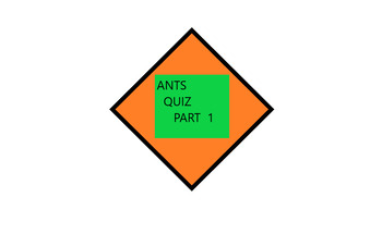 ANTS QUIZ WORKSHEET PART 1 12 QUESTIONS ANSWERS by LearnRealSkills