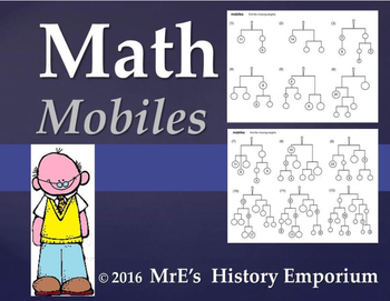 Preview of ANY LESSON  Math Mobiles projects