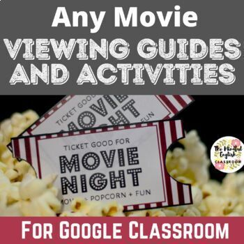 Preview of ANY MOVIE Viewing Guides | Digital & Print Worksheets and Activities