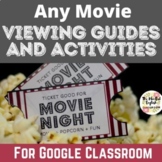 ANY MOVIE Viewing Guides | Digital & Print Worksheets and 