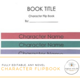 ANY Novel Character Flip Book