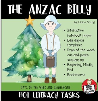 Preview of The ANZAC Billy - Reading response activities + more!