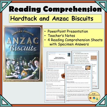 Preview of ANZAC Biscuits and Hardtack, Presentation and Reading Comprehension Passages