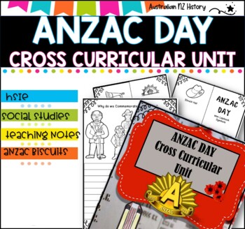 Preview of ANZAC DAY Activities Pack and unit planner 