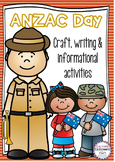 ANZAC DAY Pack - Craft, Writing & Informational Activities